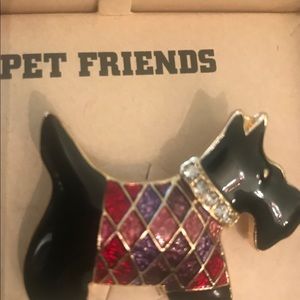 Enameled Scottie Dog Pin